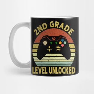 2nd Grade Level Unlocked First Day of School Video Gamer Mug
